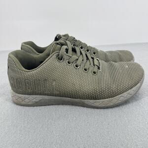 NOBULL SuperFabric Training Shoes Olive Green CrossFit Womens 6 Mens 4.5